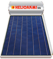 ηλιακος θερμοσιφωνας Sol 160 λιτρα ταρατσας ή κεραμοσκεπης 160 diplis energeias keramoskepis 2.50m